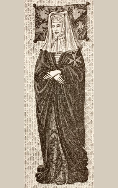 Effigy from the Tomb of Beatrix Cornel, Prioress of the Lady Hospitallers of St. John of Jerusalem by French School